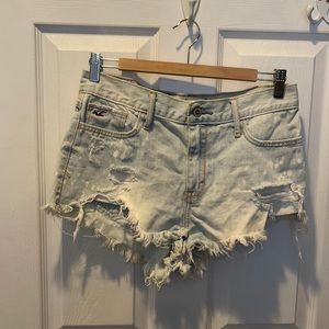Light Wash Short Shorts